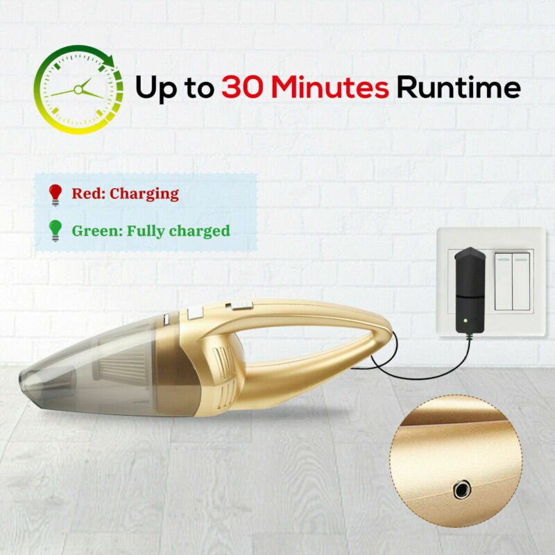 Cordless Hand Held Vacuum Cleaner Small Mini Portable Car Auto Home Wireless