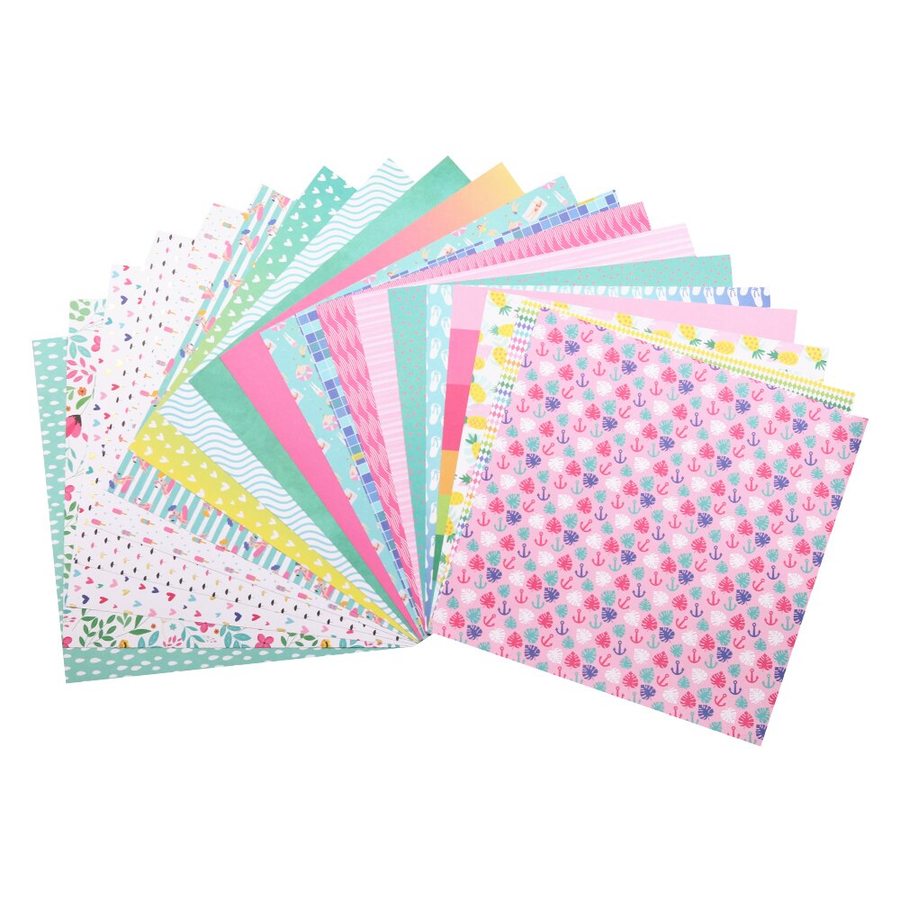 The Path 12 Inch Scrapbooking Papers 20 Sheets Craft Background Decorative Pattern Paper Pack DIY 305x305mm