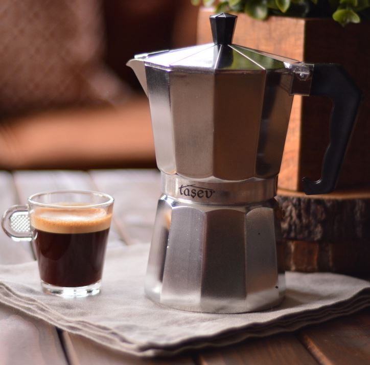 Aluminum Mocha Pot Coffee Maker Durable Moka Cafeteira Espresso Moka Coffee Pot 3 / 6 cup Red Blue Silver Rose