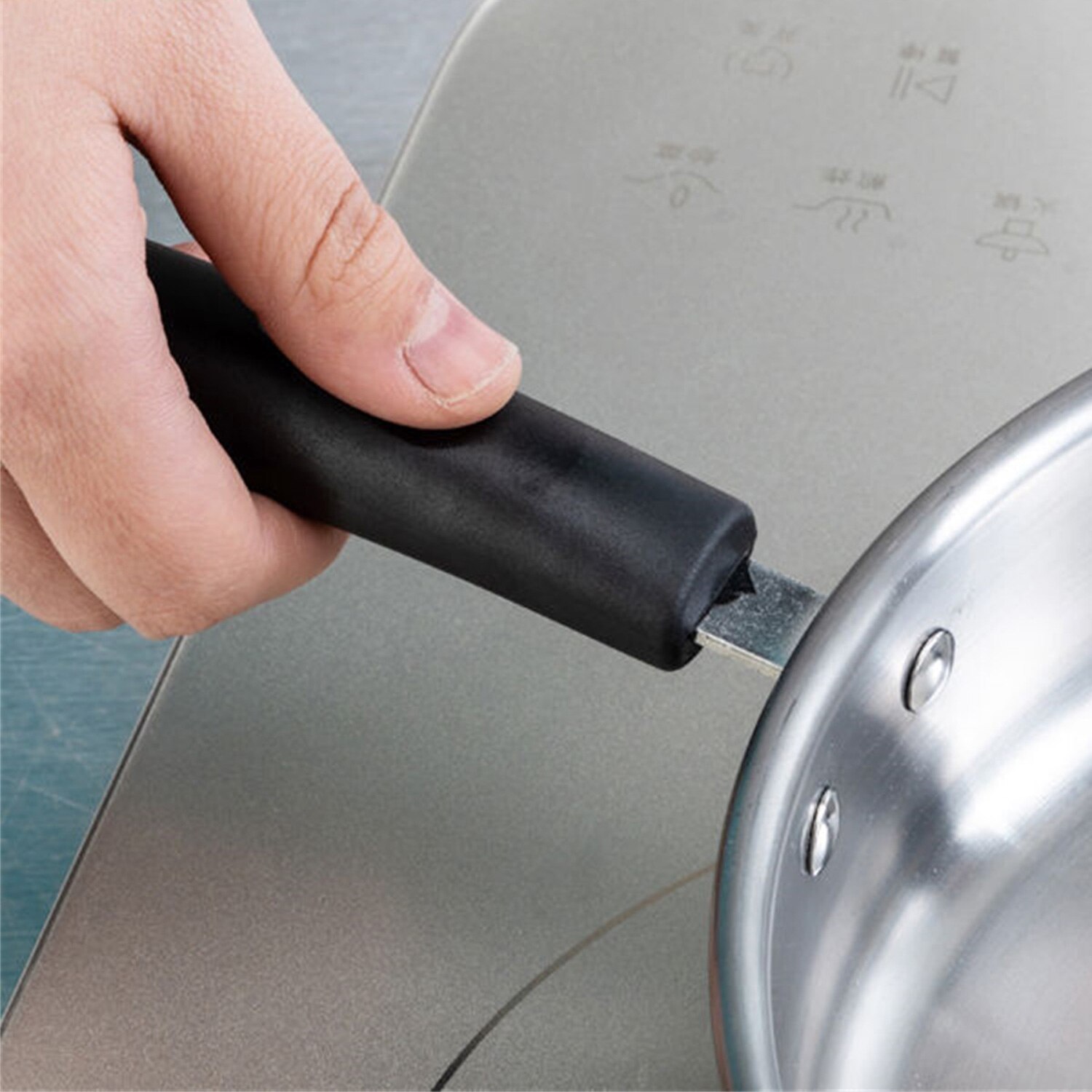 Schnesland Stainless Steel Frying Pans with Glass Lid Uncoated Skillet Wok Pan