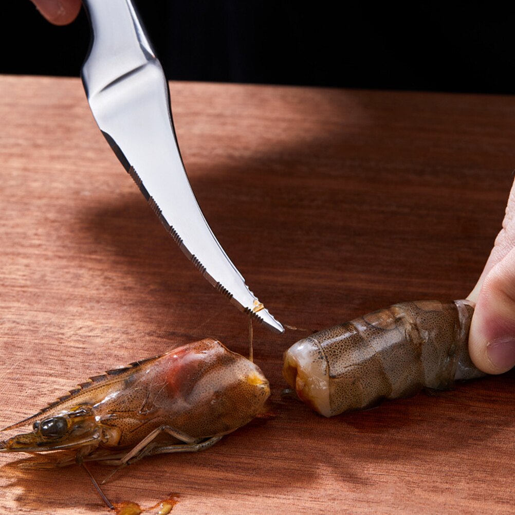 2pcs Oyster Opener Seafood Cutter Shrimp Line Cutter Seafood Shucking Tool