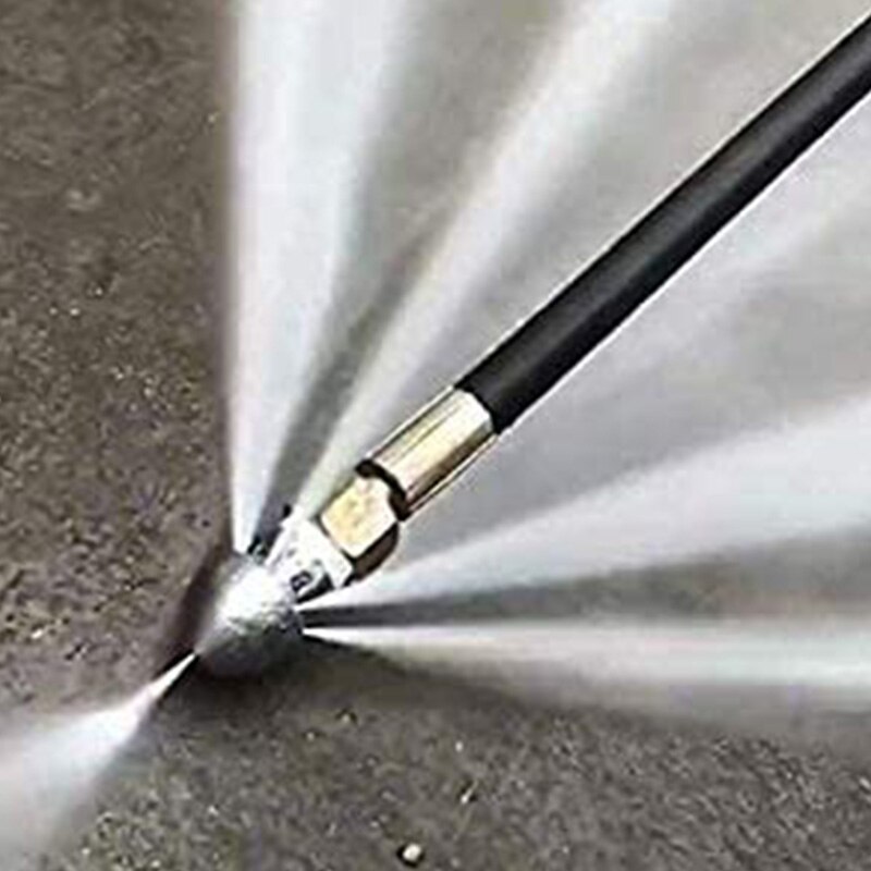 Pressure Washer Sewer Jetter Nozzle with Stainless Steel, Durable Sewer Jet Nozzle,1/4Inch Quickly Connector