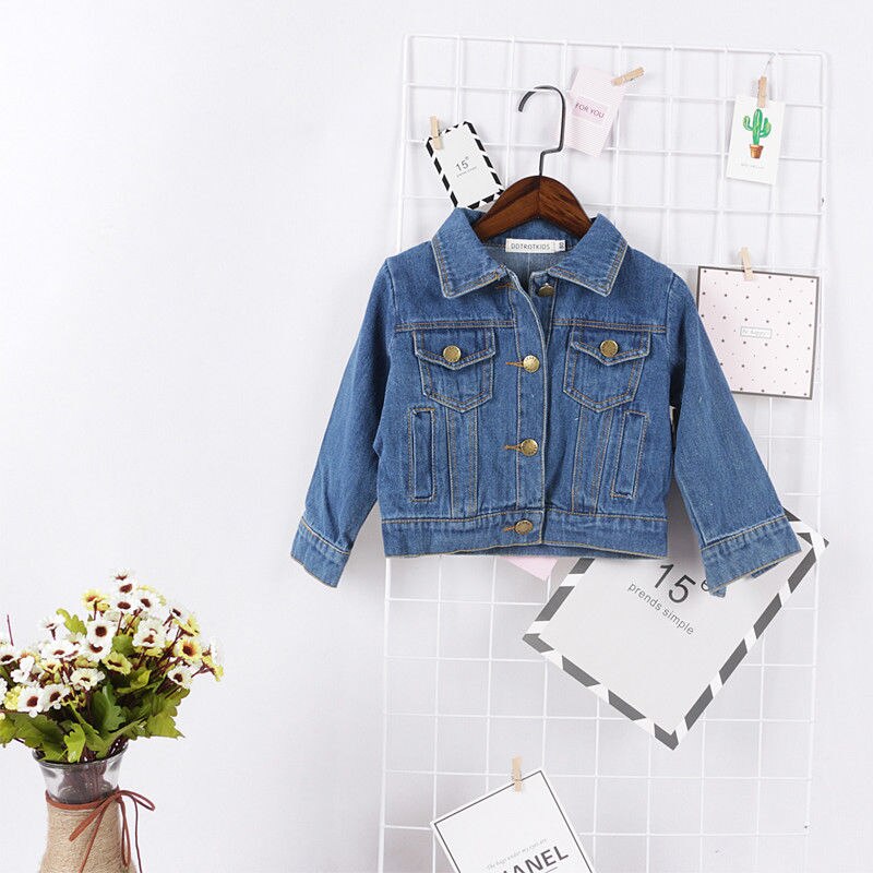 Brand pudcoco Newest Arrivals Baby Girls Boys Toddler Denim Jacket Casual Jean Lucky Child Jacket Coat Clothes Tops