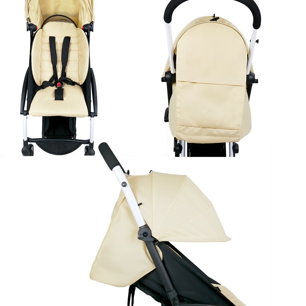 Capota de cochecito y colchón de 175 grados para Babyzen Yoyo Yoya Babytime con cremallera trasera, accesorios de cochecito de bebé