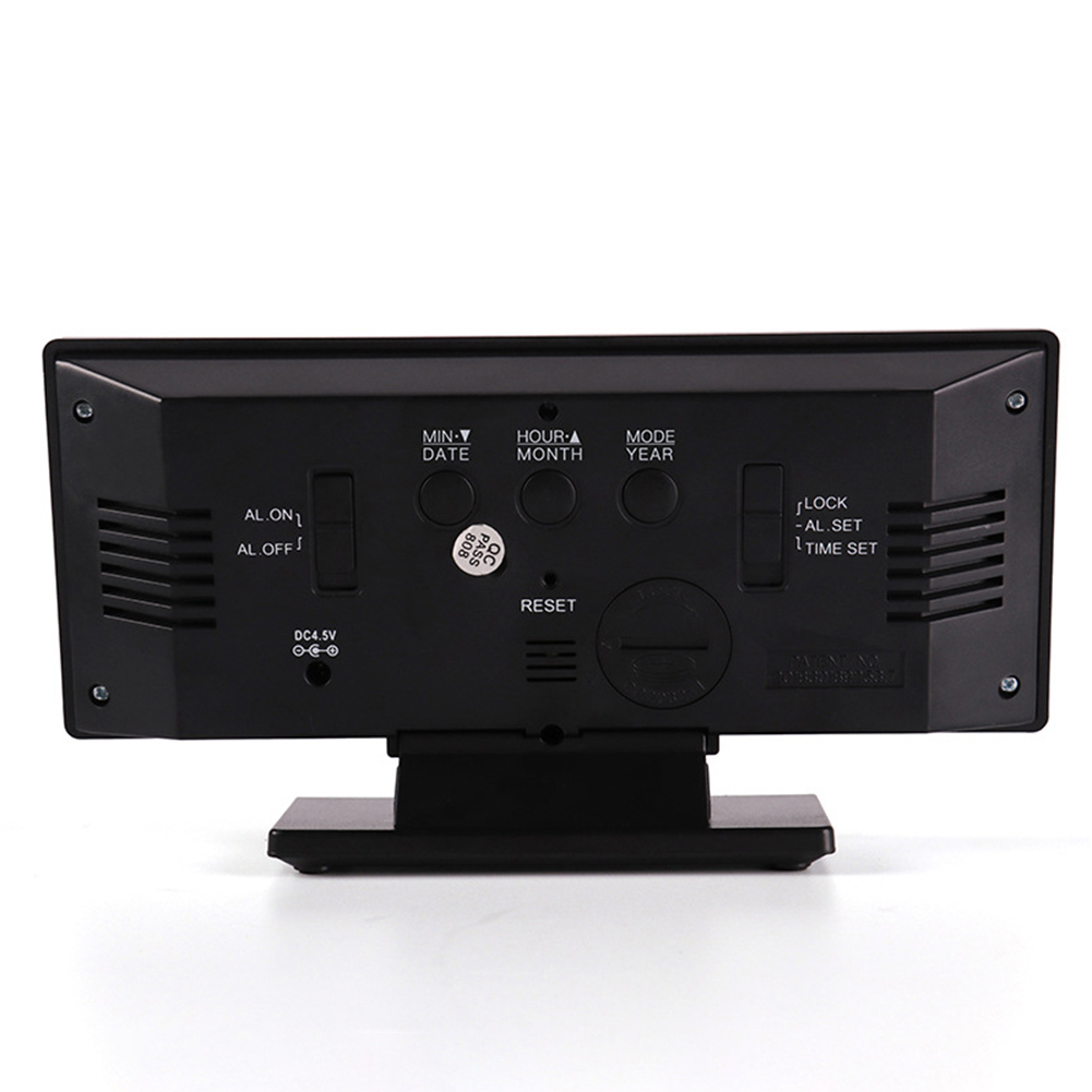 Alarm Clock Digital Big LED Screen Mirror Mute Time Display Alarm Clock Desk Table Timepiece Multifunctional Makeup Mirror Watch