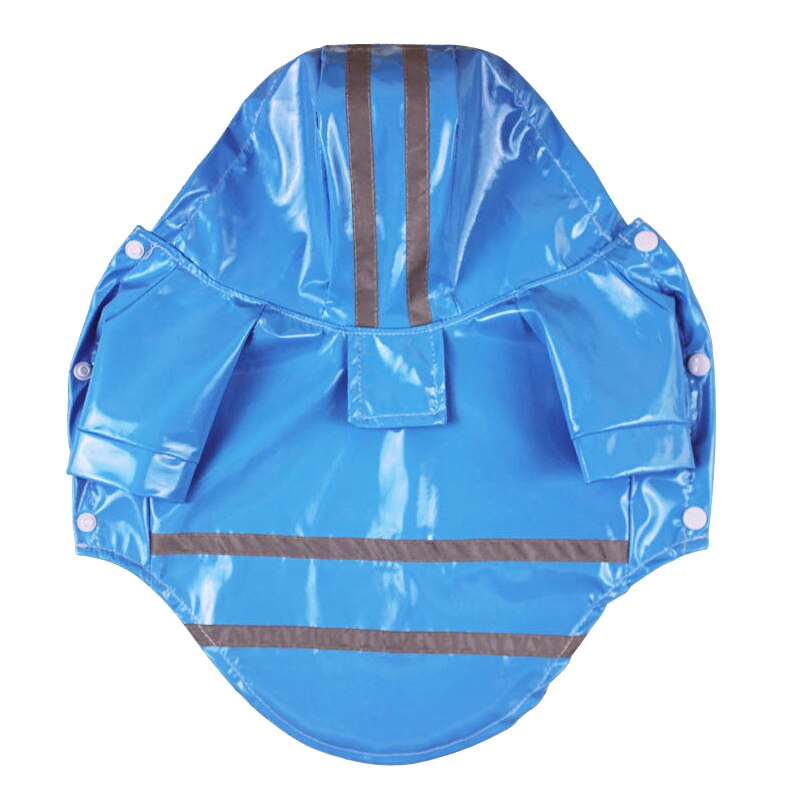 Spring Summer Dog Raincoat Reflective PU Puppy Pet Rain Coat Hooded Waterproof Dog Jacket Clothes For Dogs Chihuahua Yorkshire