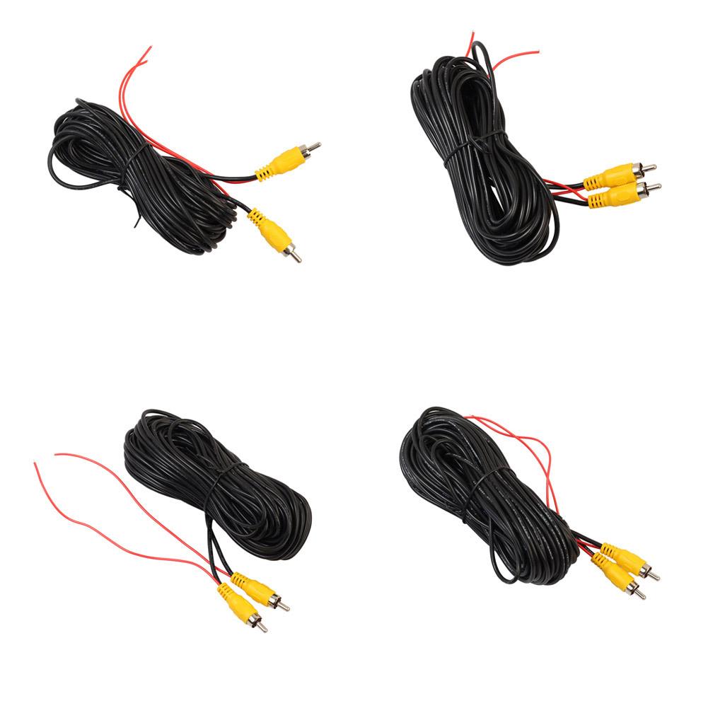 10m 12m 15m 20m RCA Video Cable male to male Car Reverse Rear View Parking Camera Video Extension Cable Auto Start Trigger Line