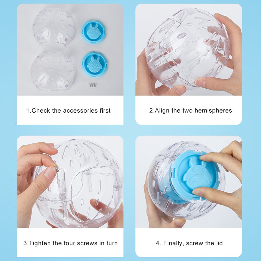 Plastic Outdoor Sport Bal Grounder Rat Kleine Huisdier Knaagdieren Muizen Jogging Bal Speelgoed Hamster Gerbil Rat Oefening Ballen Spelen Speelgoed