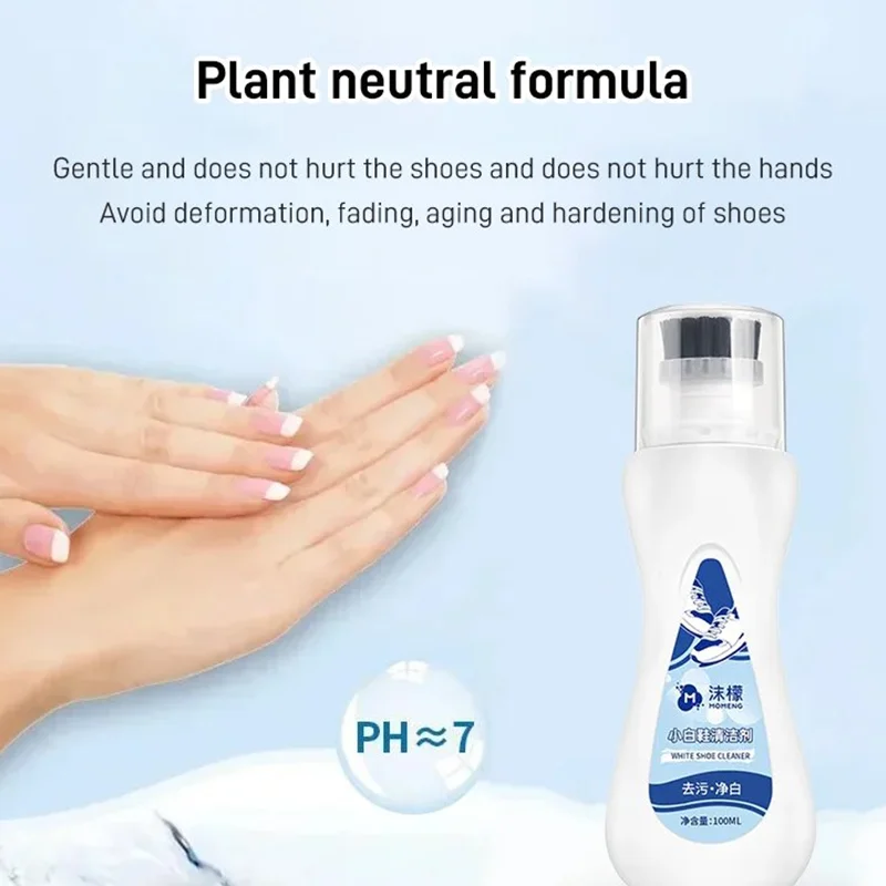 White Shoe Cleaner Shoes Whitening CleanerSneaker Household Cleaner Strong Decontamination Foam Type Dry Cleaning Agent