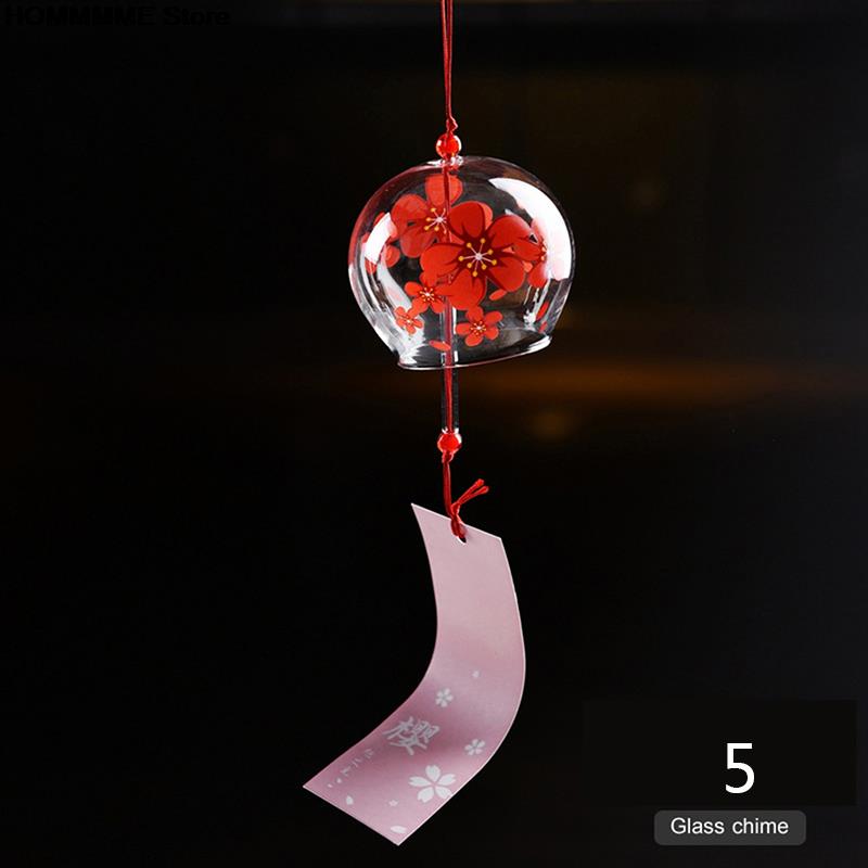 Japanese Wind Bell 1PC Japan Wind Chimes Handmade Glass Furin Home Decors Spa Kitchen Office Decor: 5