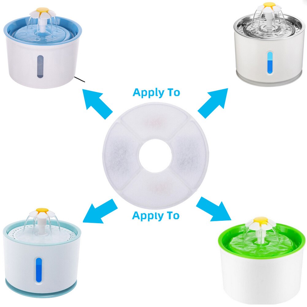Filtre À Charbon actif Pour Automatique Chat Fontaine Distributeur D'eau Remplacement Filtre À Boire Accessoires De Base