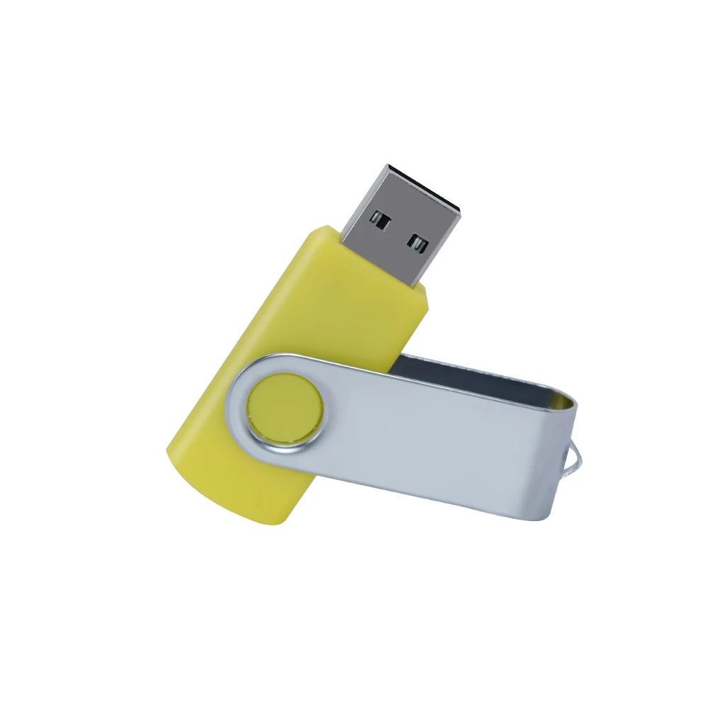 Pendrive giratorio de Metal, de 32GB unidad Flash usb, 16 Giga, 64 128 GB, 2,0: Gris / 8 GB