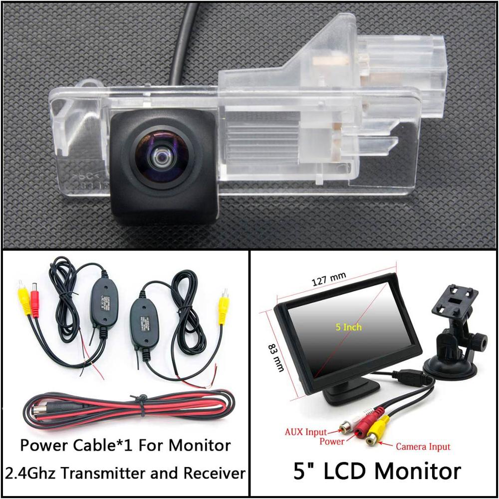 175 graden hd achteruitrijcamera voor renault scenic 2 ii renault grand scenic 2003 parkeermonitor: C draadloos 5 inch lcd