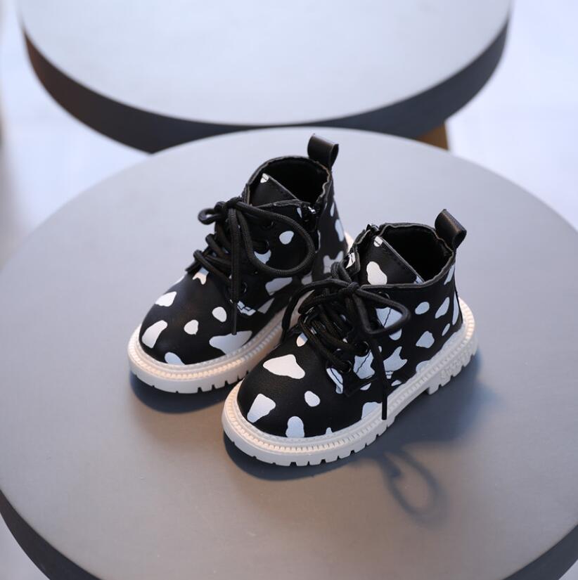 Herfst meisjes laarzen pu leer waterdichte kinderen baby laarzen schoenen zip rome kleine meisjes martin laarzen kinderen sportschoenen