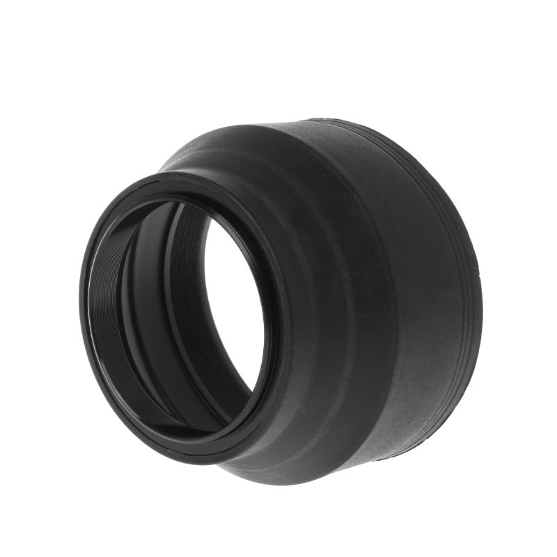 Zonnekap Rubber Inklapbare Groothoek 3 Stage 49mm Camera Accessoires Vervanging Deel
