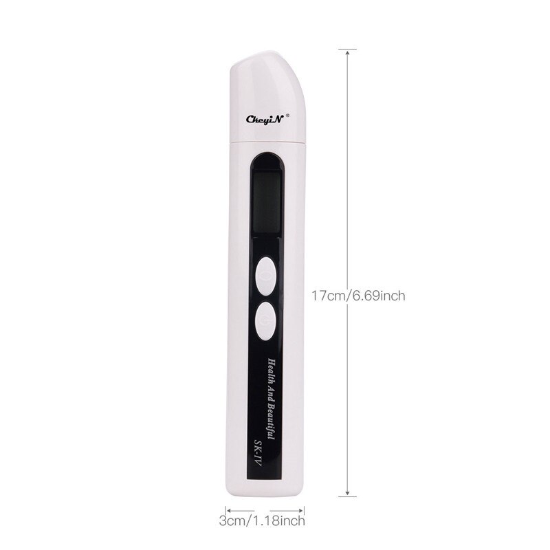 CkeyiN Portable Digital LCD Face Skin Moisture Tester Meter Water Oil Analyzer Monitor Detector Skin Sensor Facial Skin Care