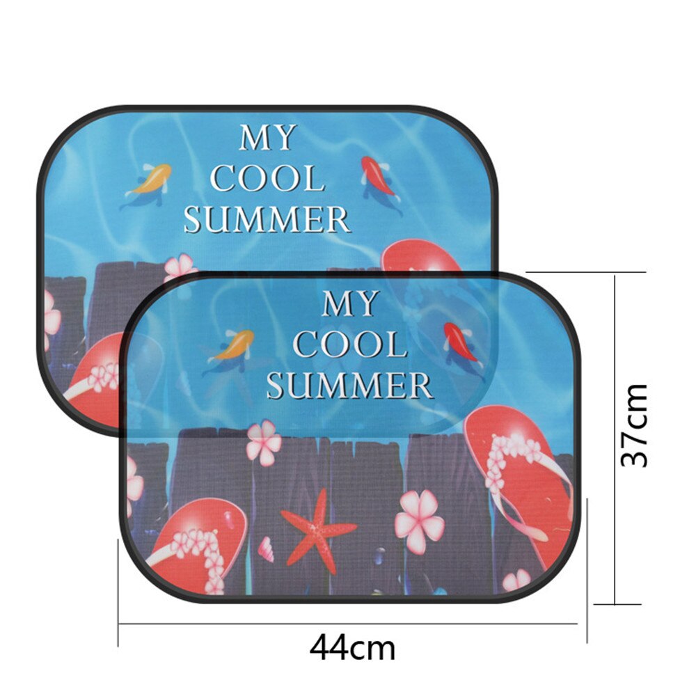 44X37 Cm Auto Cartoon Gordijn Cover Zon Blokkeren Auto Gordijn Side Blokkeren Treksterkte Zonnescherm Gordijn Voor Kinderen Auto-Styling