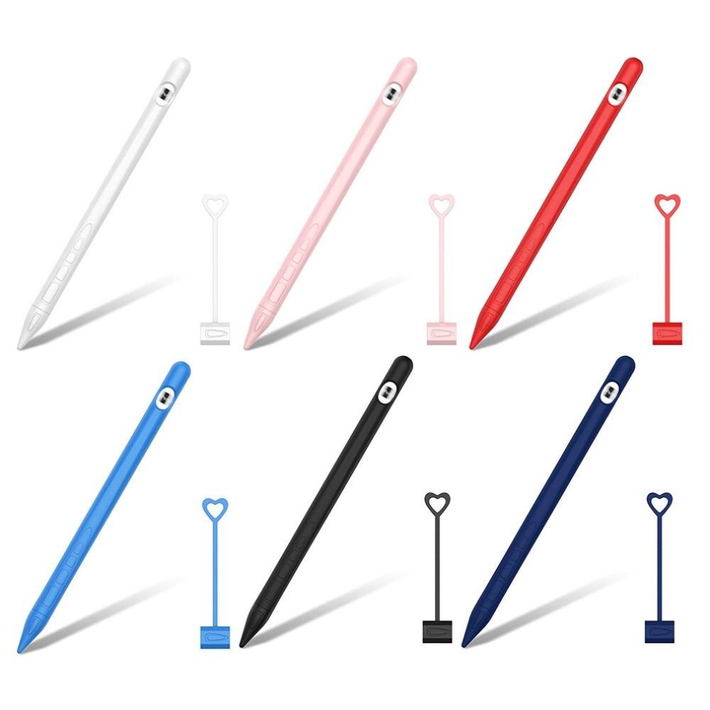 6 farben Silikon Touchscreen Stift Protector Kompatibel Für Apple Bleistift 1 Abdeckung Fall Für iPad Tablet Celular Stylus Hülse haut