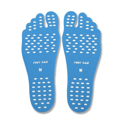 1 pair Beach invisible non-slip insoles insulated feet attached to nak fit soles beach insoles: Blue / EU-40-43(24.5cm)