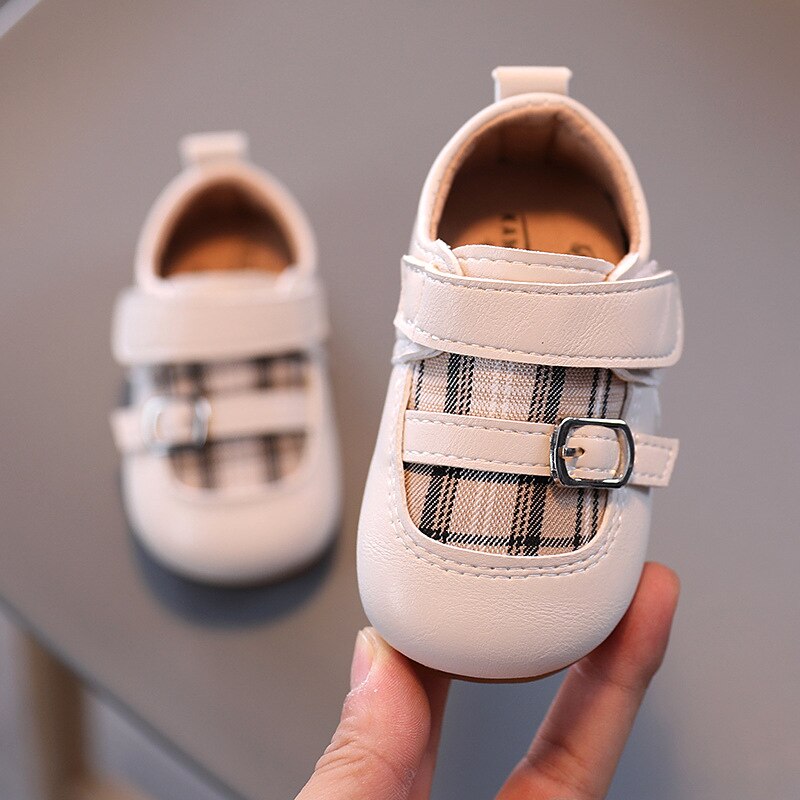 0-2 Jaar Baby Meisje Schoenen Mode Herfst Wit Peuter Prinses Lederen Schoenen Kleine Vrouwelijke Enkele Schoenen Non-skid