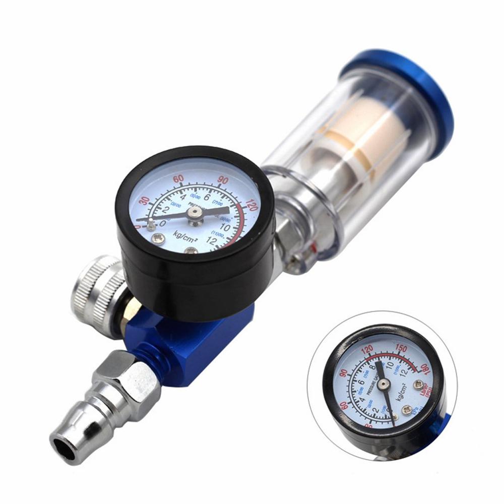 Pneumatisk sprøjtepistol trykregulator halegitter fugtfilter olie-vand separator kobberkerne fiber lille vandgitter