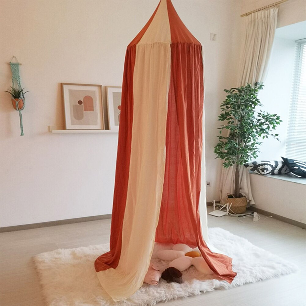 Klamboe Bed Canopy Ronde Dome Opknoping Klamboe Spelen Tent Luifel Gordijnen Voor Slaapkamer Speelhuis Tent Voor Kinderen woonkamer Hangen