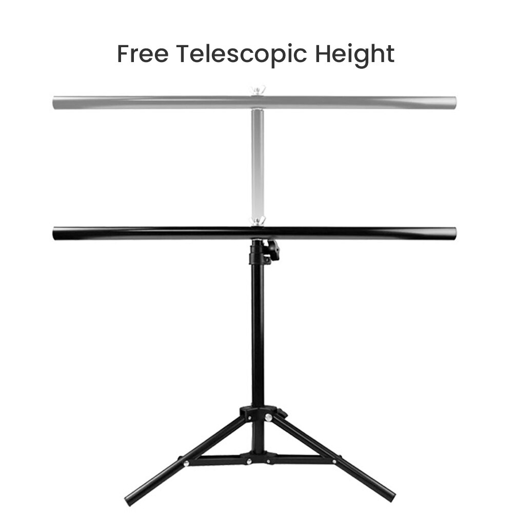 Fotografie Achtergrond Houder Stand Metal T-Vorm Photo Studio Achtergrond Frame Ondersteuning Beugel Met Klem Voor Video Foto Stands