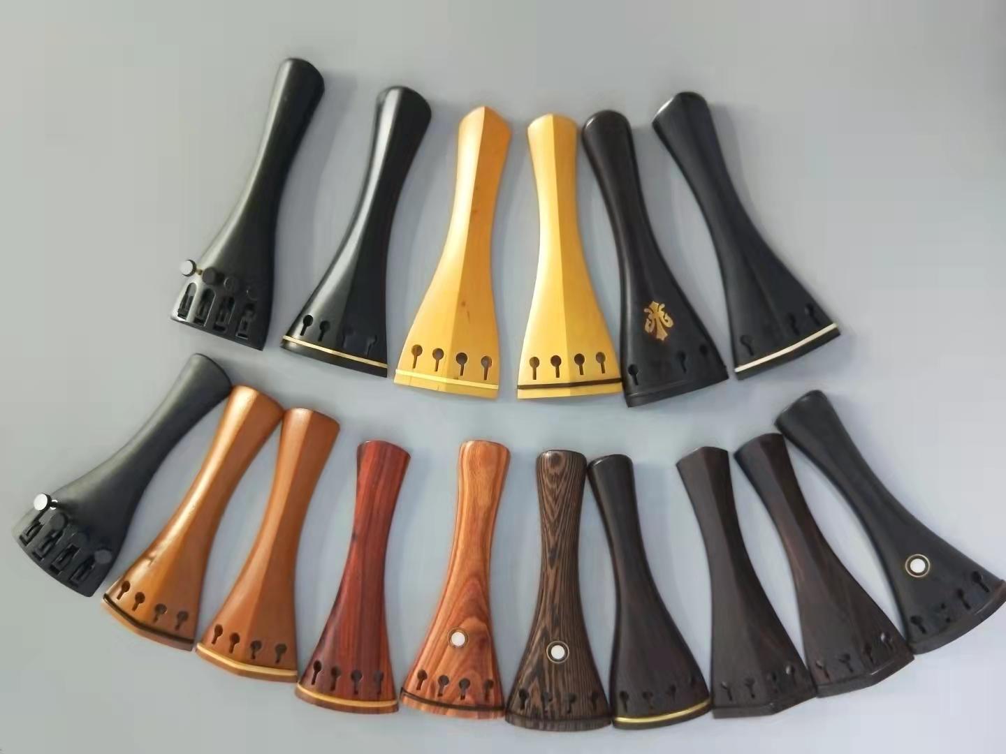 1PC Violine Schwanz Stück 4/4 Mit Nylon Schwanz Darm Geige Teile Saitenhalter
