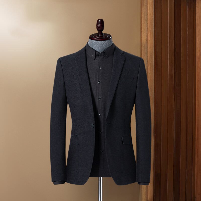 Schinteon-Chaqueta coreana para hombre, prendas de vestir ajustadas, ropa informal inteligente de para y boda, Primavera