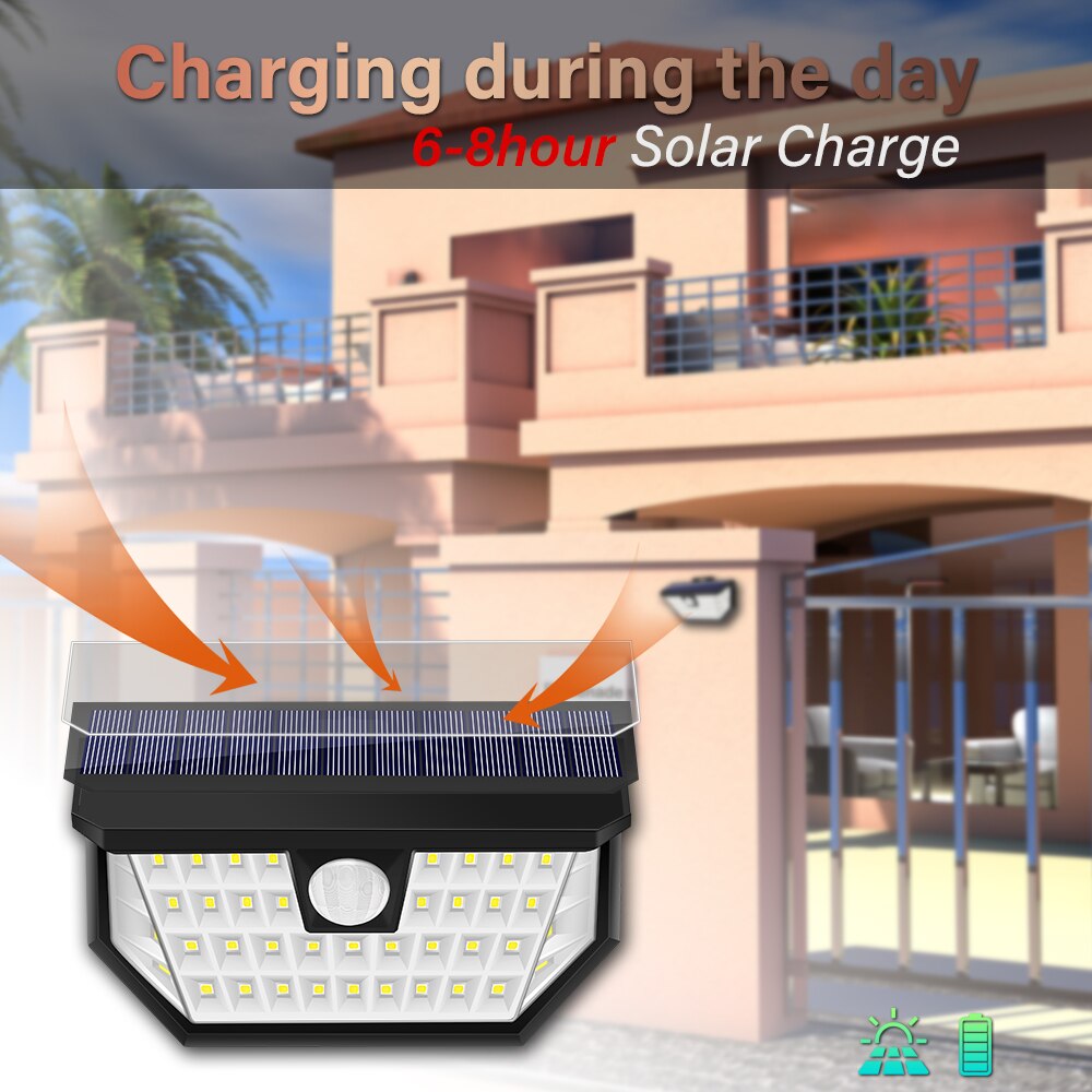 Chizao Tuinverlichting Solar Lampen Outdoor Decoratieve Licht Zonne-energie Opladen IP65 Waterdichte Hoge Helderheid Balkon Verlichting