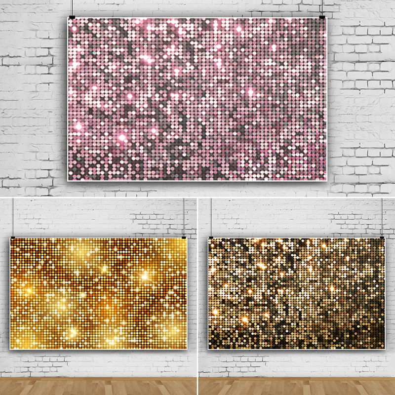 Rose Gold Glitter Party Background Wedding Decor Baby Shower Sequin Backdrop Wall Glitter Backdrop Birthday