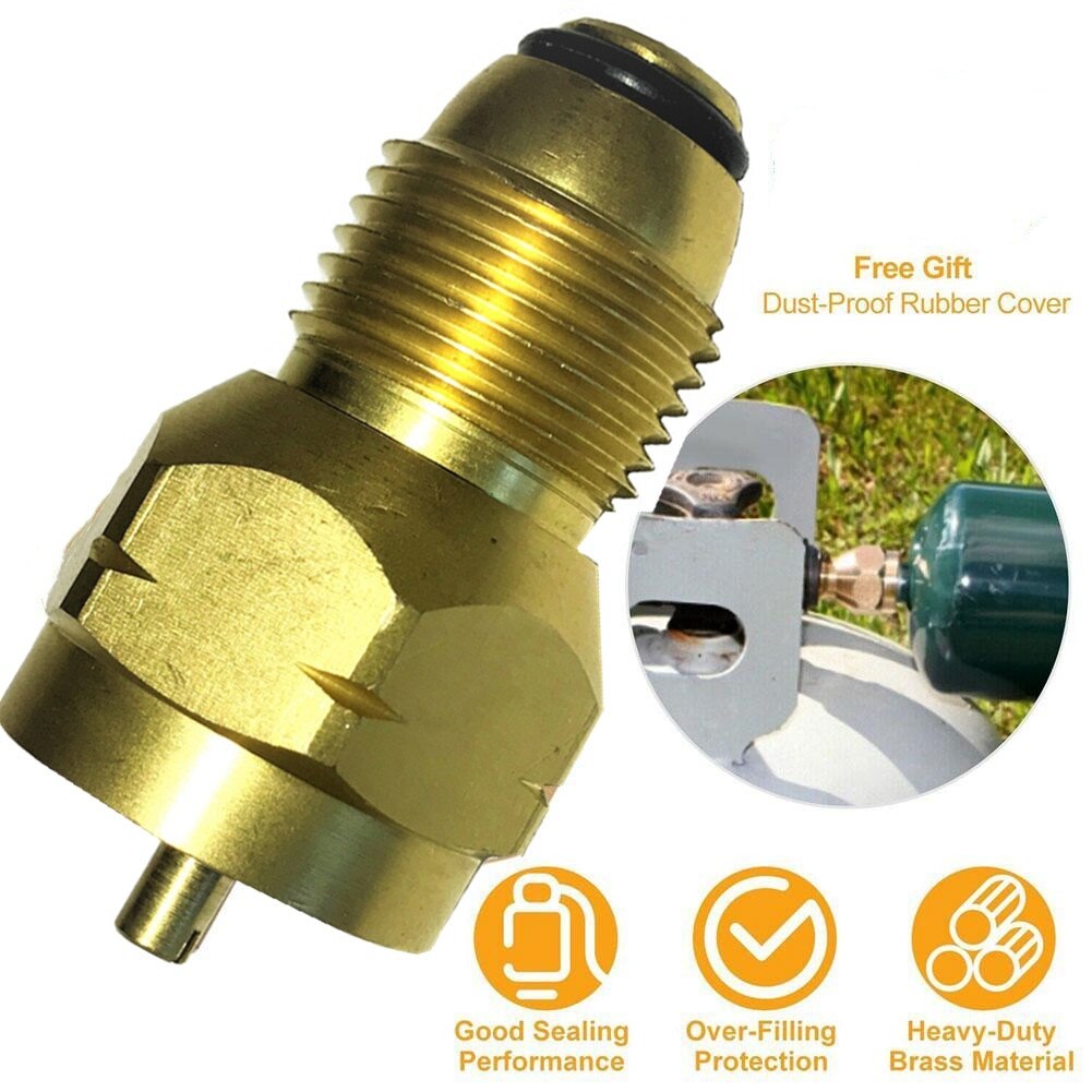 Propane Refill Adapter Universal Camping Gas Burner Brass Coleman Stove Naturehike Propane Cylinder Tank Outdoor Camping Tool