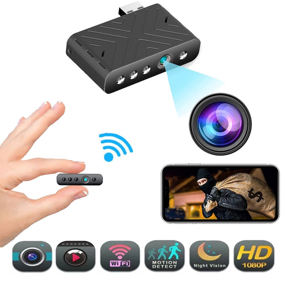 Usb Wifi Camera Plug Home Security Camera 1080P Ip Surveillance Met Nachtzicht Hd Video Bewegingsdetectie Kamera Espia verborgen
