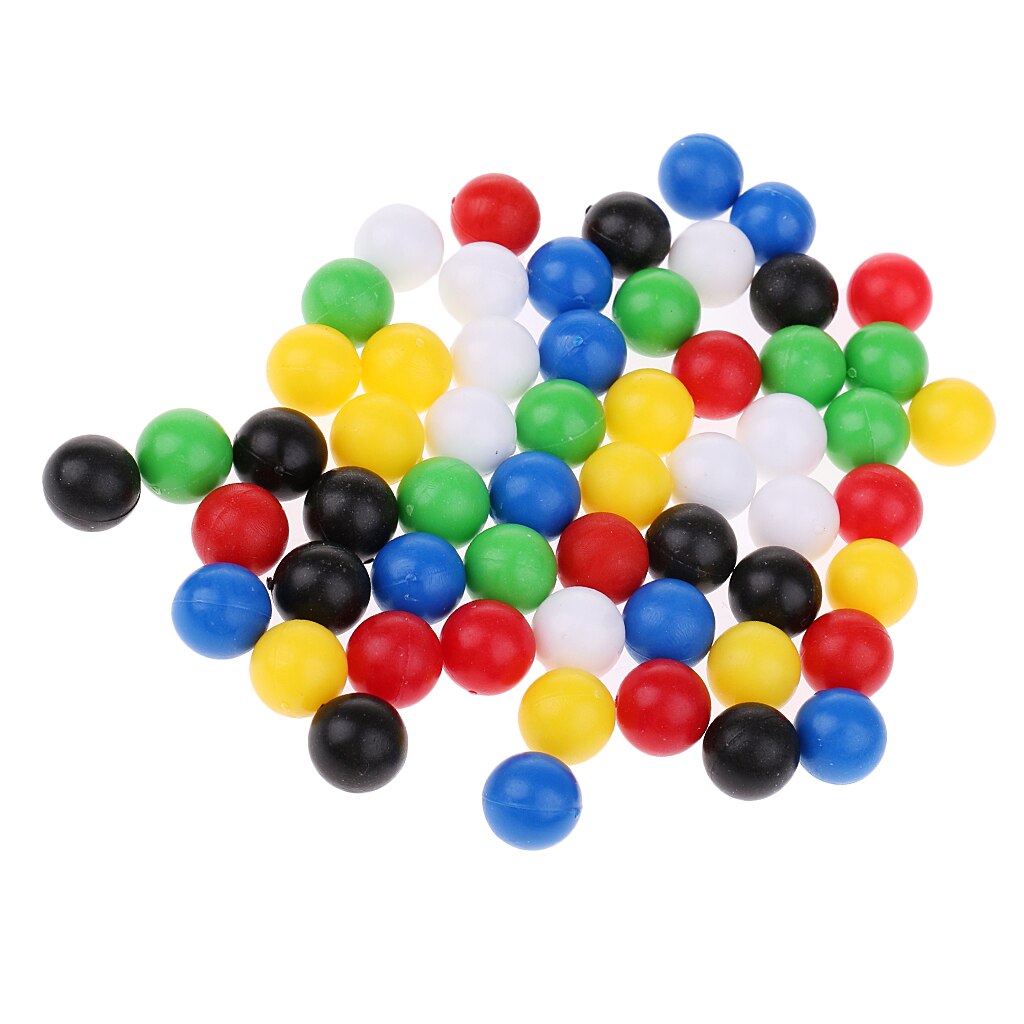 60 Pieces Small Plastic Balls / Beads for Connecting Four Game, 1cm Diameter