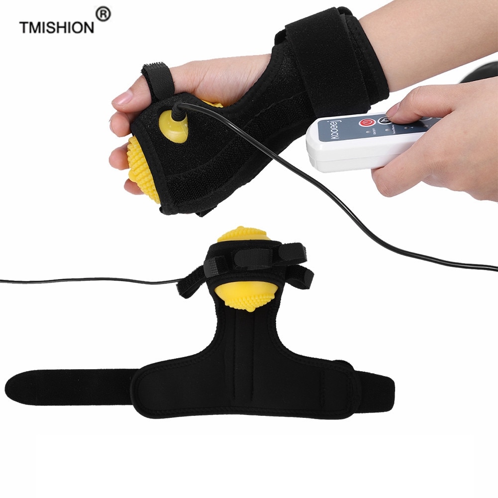 Elektrisk håndmassage bold infrarød terapi komprimere slagtilfælde hemiplegi finger rehabilitering genopretning træning maskine sæt
