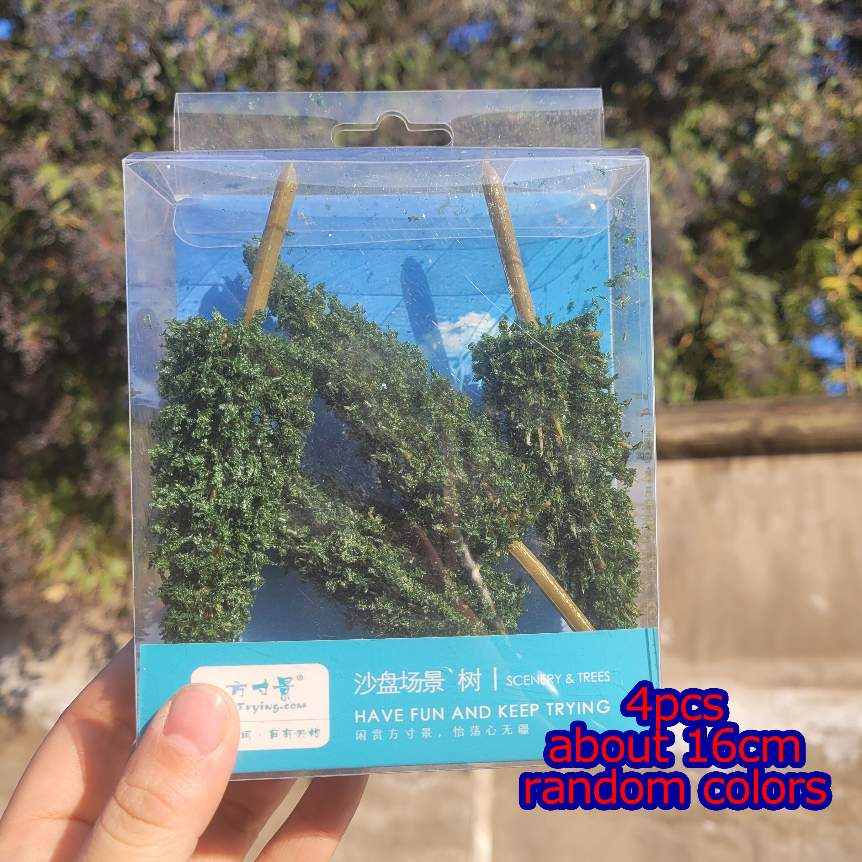 3/8/20/50pcs Model Sequoia Tree Landscape Miniature Train Railway Layout Landscape Perspective Diy window Christmas Decoration: 3pcs 15cm