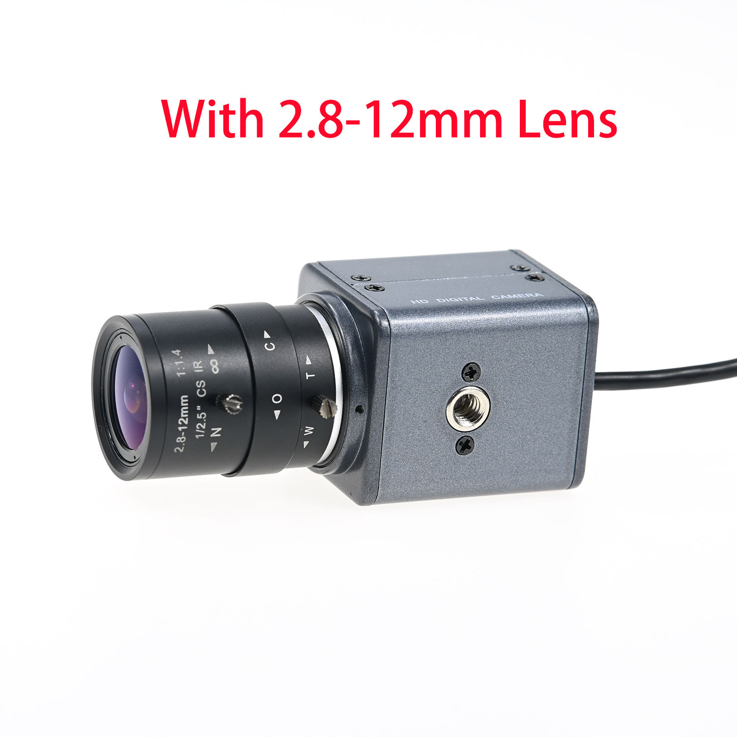 OV9281 Global Shutter, 120fps USB-camera 720p zwart-wit, hoge snelheid mini-box-webcam, met 5-50 mm 2,8-12 mm varifocale lens, 1280x720: Rood