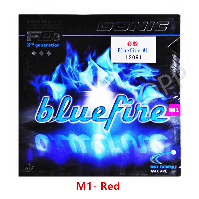 Donic bluefire m1/m2/m3 tênis de mesa borracha spin velocidade espinhas em donic ping pong esponja tenis de mesa: M1 Red