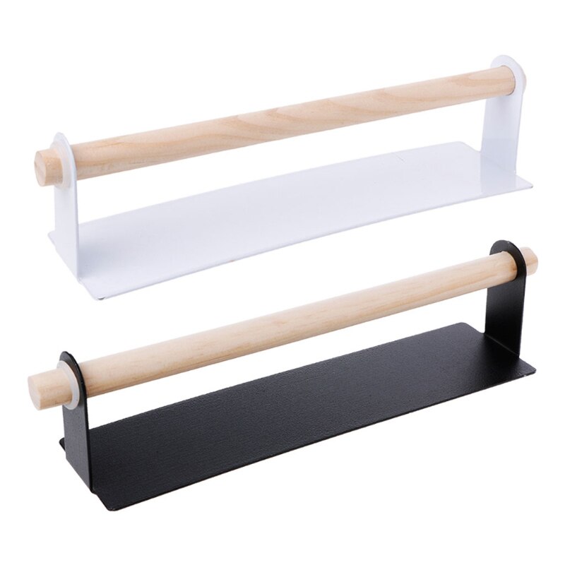 1PCS Bathroom Self-adhesive Roll Paper Holder Kitchen Towel Storage Rack Tissue Hanger Cabinet Hanging Shelf Toilet Paper Holder