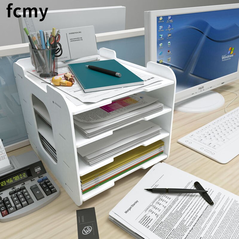5 Layers Multifunction Document Trays File Papepr Letter Holder Stationery Storage Waterproof Desk Organizer Office Accessories