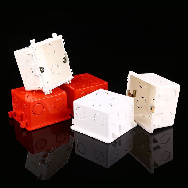 Wall Mounting Box Standard Light Touch Switch Cassette Junction Box Flame Retardant Wiring Back Box Wall Switch Concealed Bottom