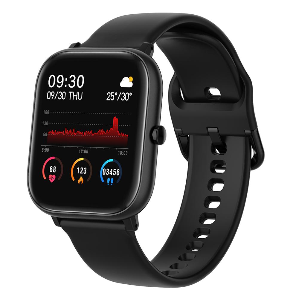 P20 smart ur armbånd pulsmåler skridttæller fitness tracker sport smartwatch skridttæller kaloritæller skridttæller: Sort