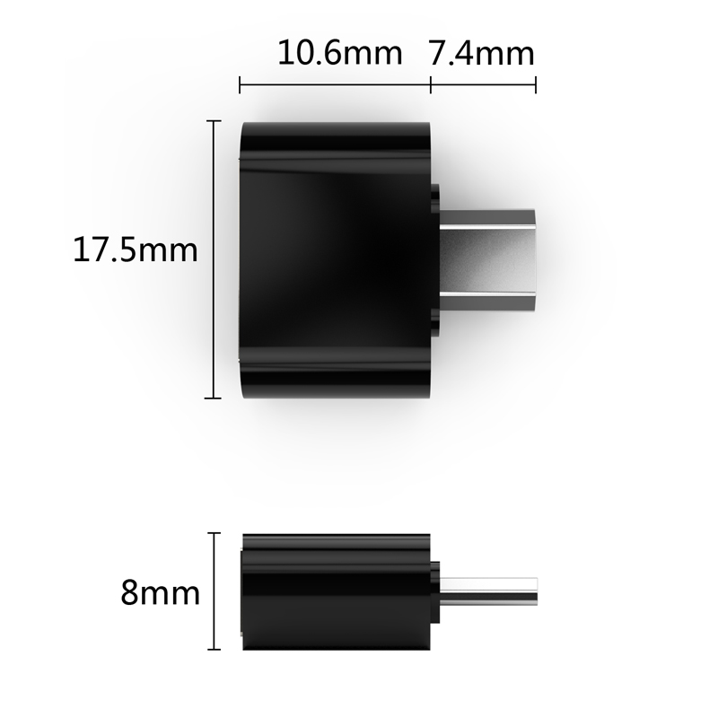 Micro Usb Naar Usb Otg-Adapter Voor Android Mobiele Telefoon Xiaomi Huawei Samsung Htc Lg Sony Meizu Nokia Tablet Sluit flash Drive