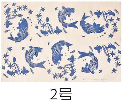 12PCS/set transfer paper Ceramic underglaze Colorful flower paper Blue and White Sticker 54x37cm High Temperature Ceramic decals: 5PCS 2