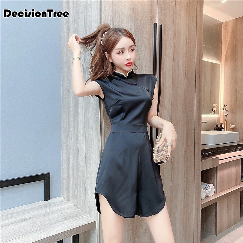 vestido chino cheongsam vestido partido mujeres chicas estilo chino qipao streetwear vestido tradicional chino mono