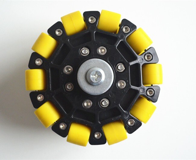 125mm w/ Coupling 6mm Bore Omni-Directional Wheels for Mobile Industrial Equipments