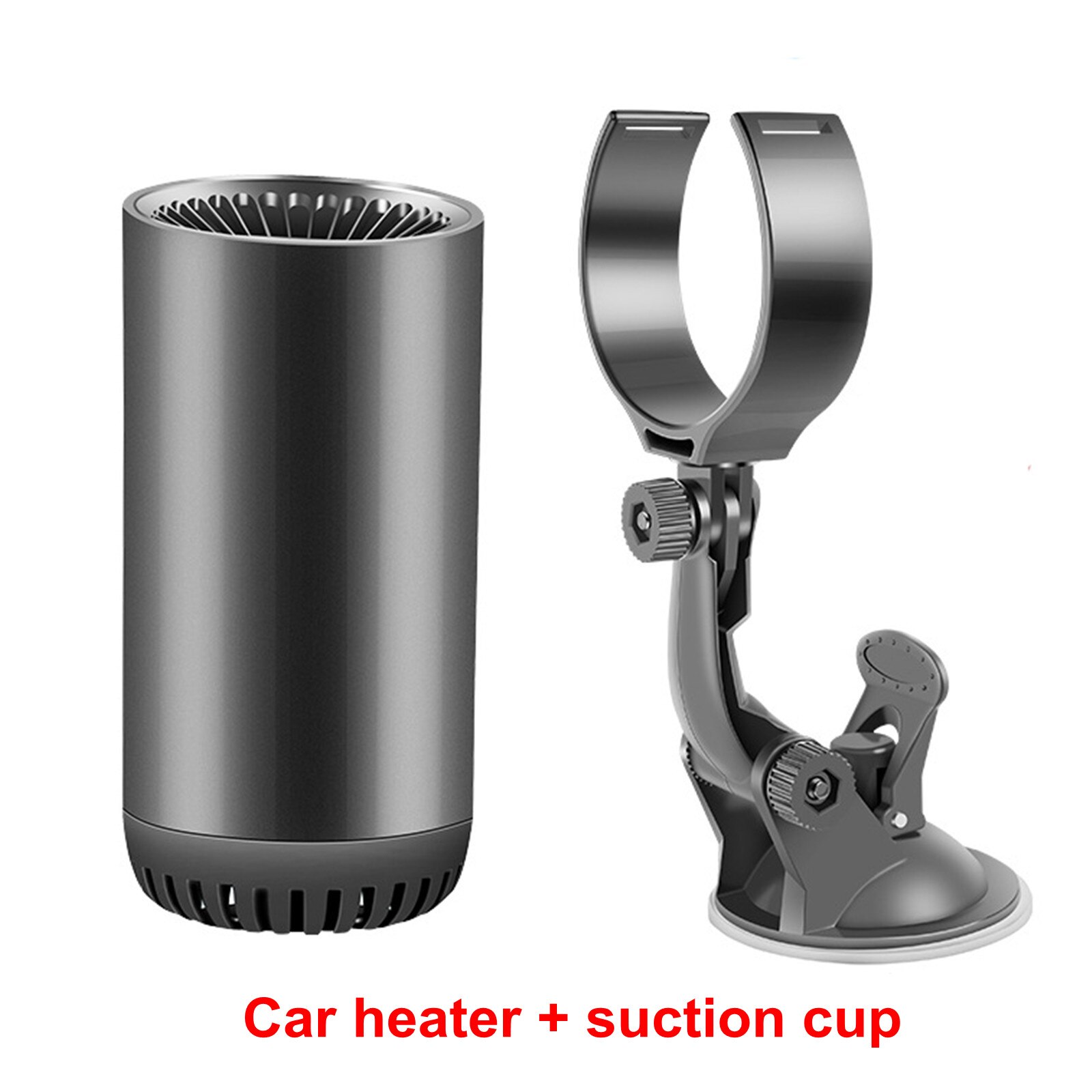 Auto Heater + Zuignap Verwarming Koelventilator Multifunctionele Mini Draagbare Voorruit Defogging Ontdooier Auto Elektrische Kachel: B