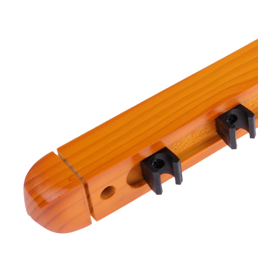 Soporte de pared para billar inglés, estante de madera para 6 palos de billar