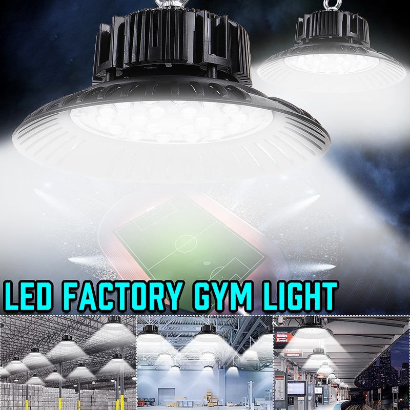 Led High Bay Licht Waterdicht IP65 Magazijn Werkplaats Garage Industriële Lamp Stadion Markt Luchthaven Led Garage Licht