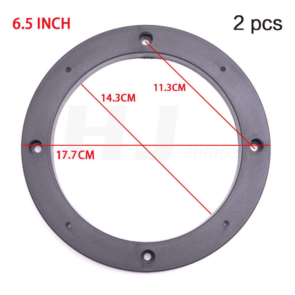 2 stk. 6*9 4 5 6.5 tommer universal bilstereo højttaler afstandsskive plastik måtteringe subwoofer beslag holder adapter til bil: Gul